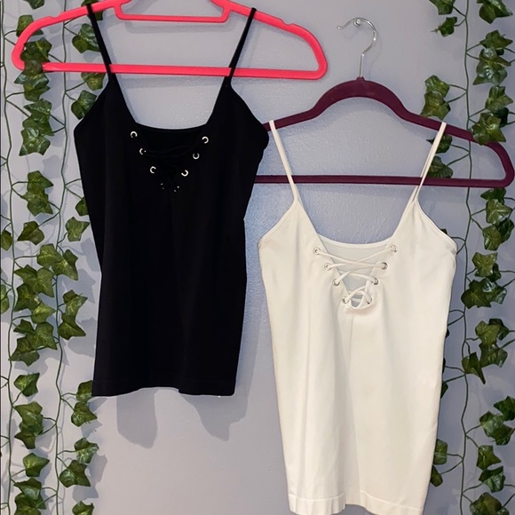 Tops - Black & White Tanks (2)
